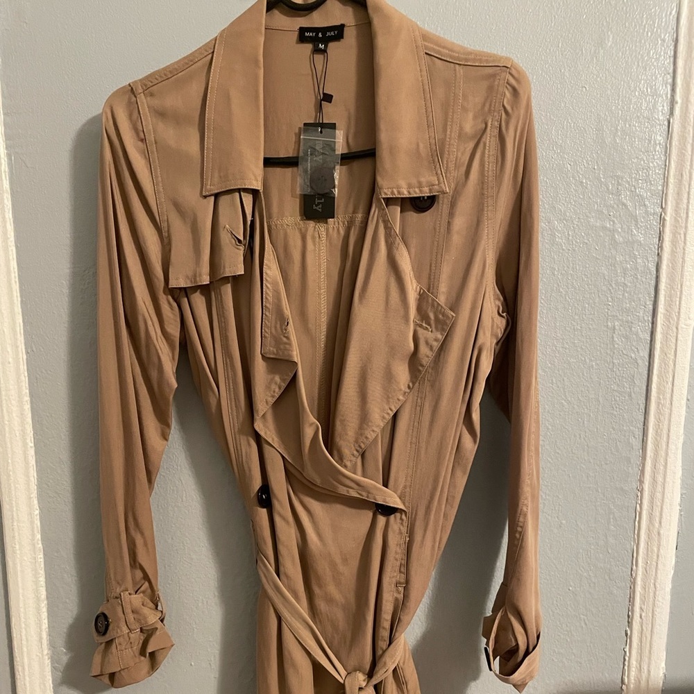 Tan Trench Coat- BRAND NEW W/ TAGS